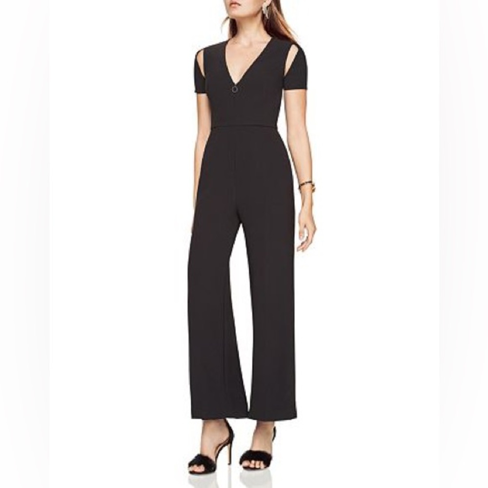 BCBGMAXAZRIA Johnny Cut-Out Jumpsuit - Size: XS